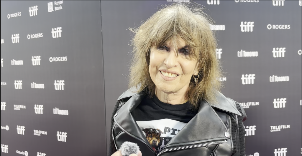 Chrissie Hynde at the Pretenders red carpet interview with FERNTV